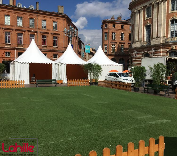 Mairie de Toulouse pagode 5x5 avec plancher