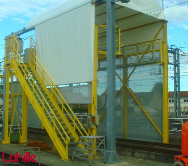 Protection zone de maintenance des trains SNCF Tarbes