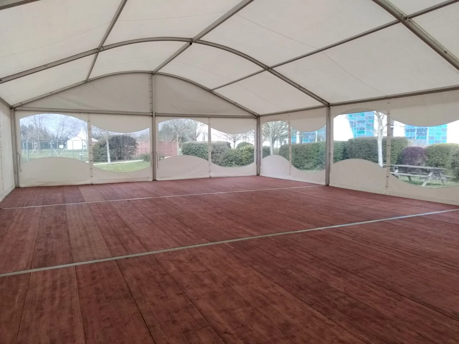 10x15 arquée + plancher