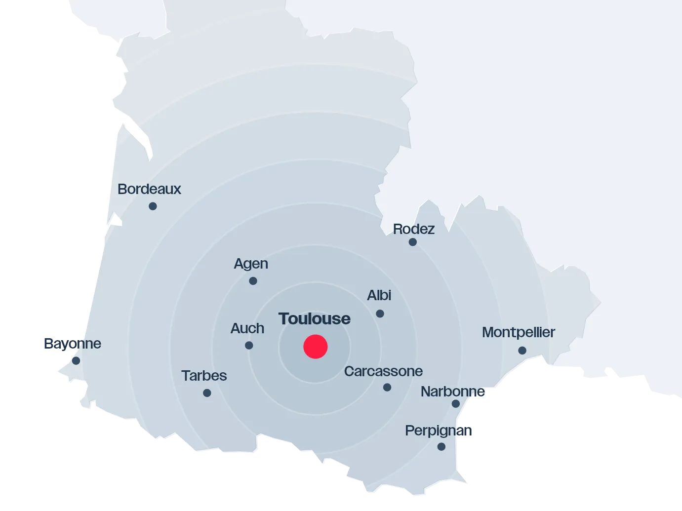 Zone de livraison Aquitaine et occitanie